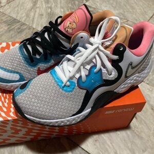 Nike Renew Elevate Space Jam Sz 7.5 CW3406-505 Sneakers White/Black